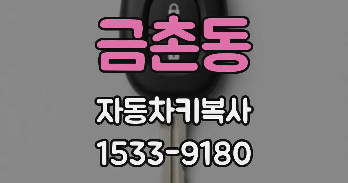 금촌동 자동차키복사
