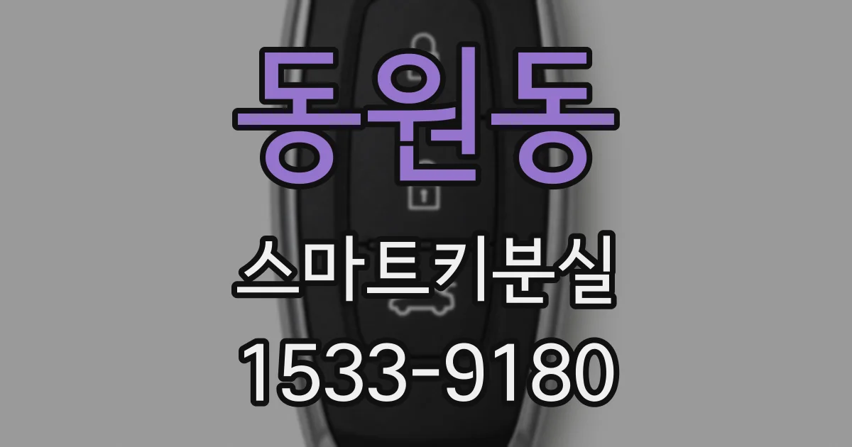 동원동 스마트키분실