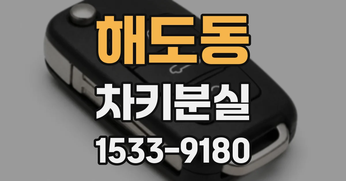 해도동 차키분실
