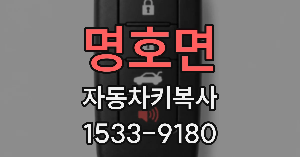 명호면 자동차키복사