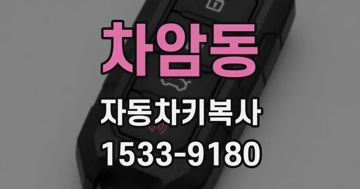 차암동 자동차키복사