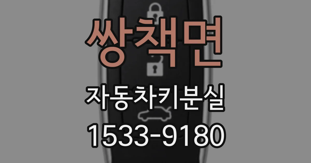 쌍책면 자동차키분실