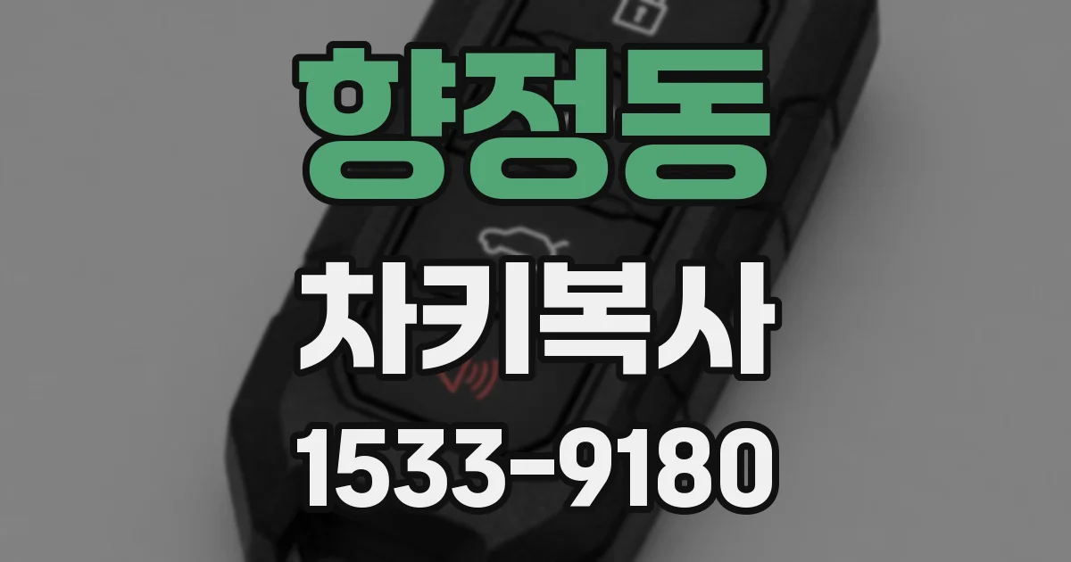 향정동 차키복사