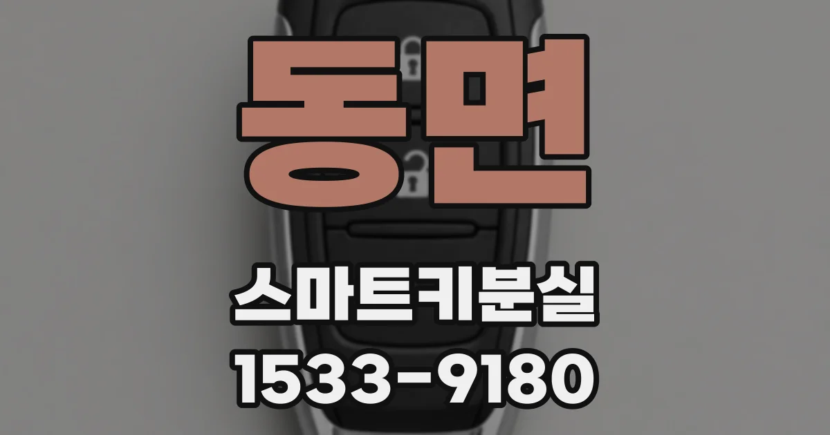 동면 스마트키분실