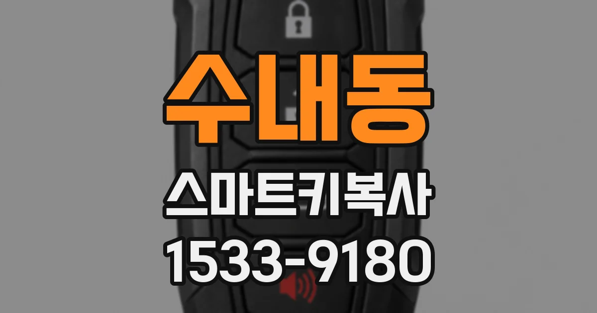 수내동 스마트키복사
