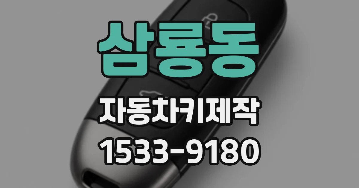 삼룡동 자동차키제작