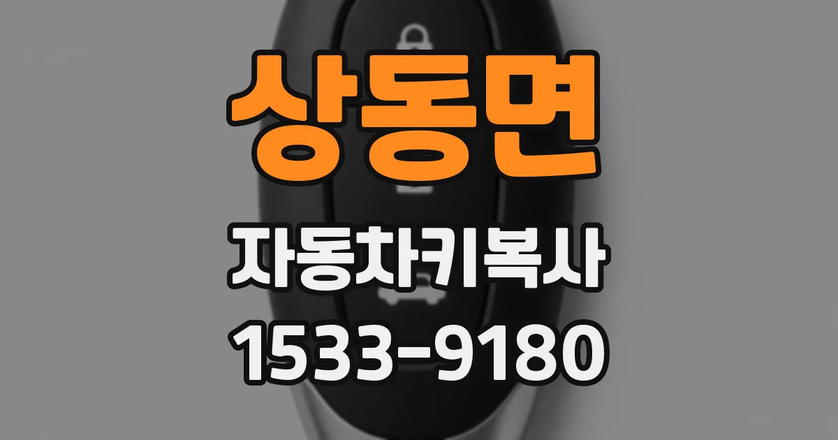 상동면 자동차키복사