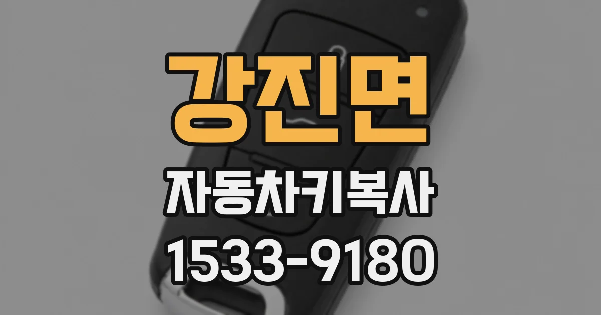강진면 자동차키복사