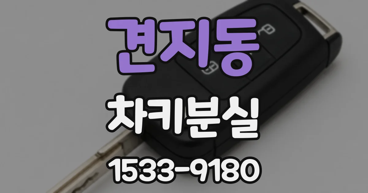 견지동 차키분실