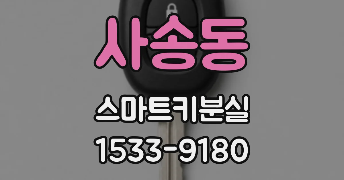 사송동 스마트키분실