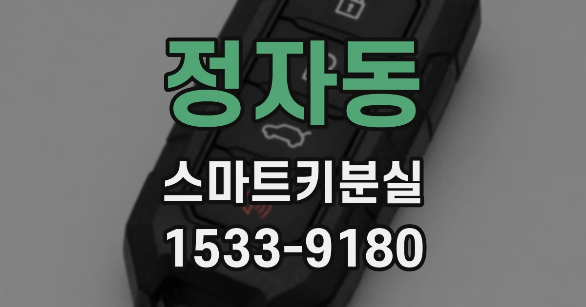 정자동 스마트키분실