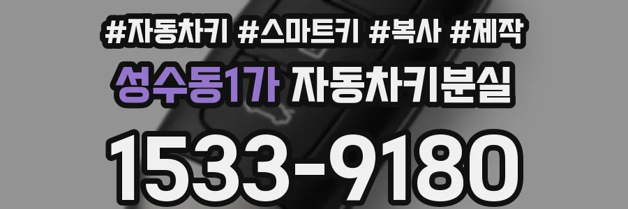 성수동1가 자동차키분실