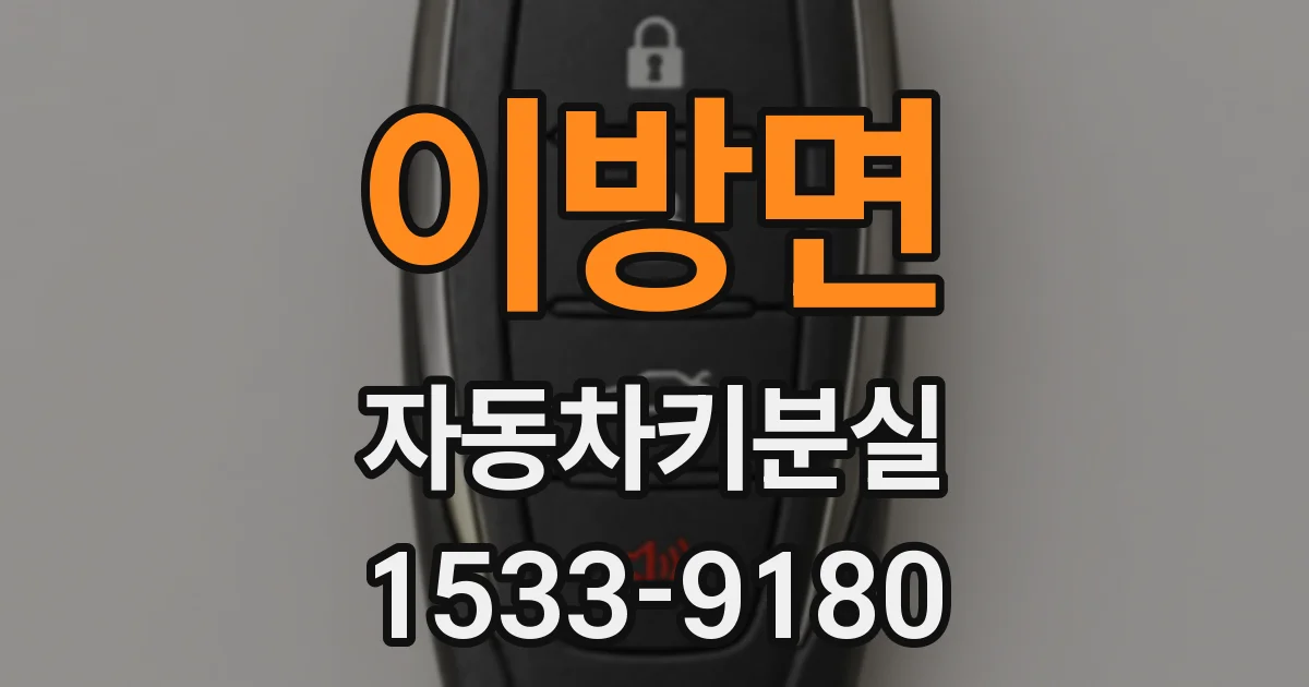 이방면 자동차키분실