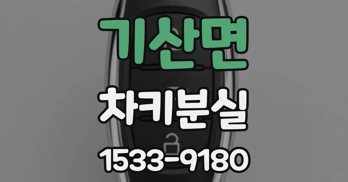기산면 차키분실