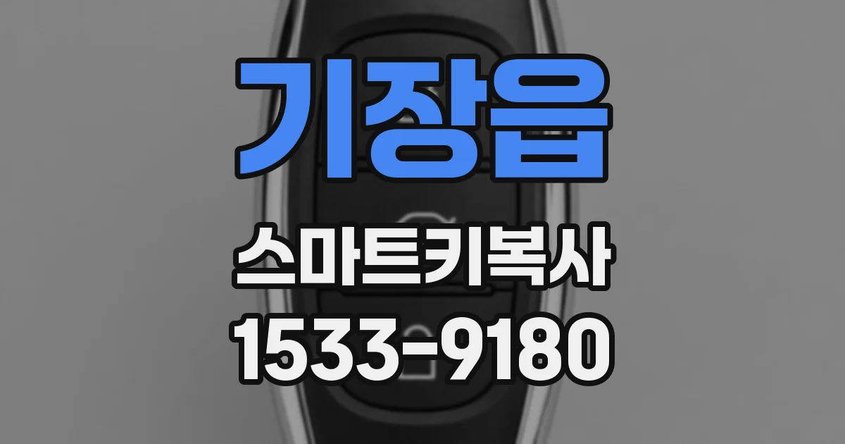 기장읍 스마트키복사