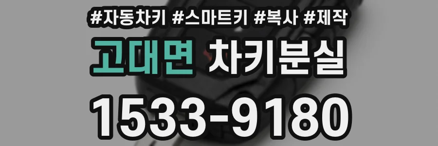 고대면 차키분실