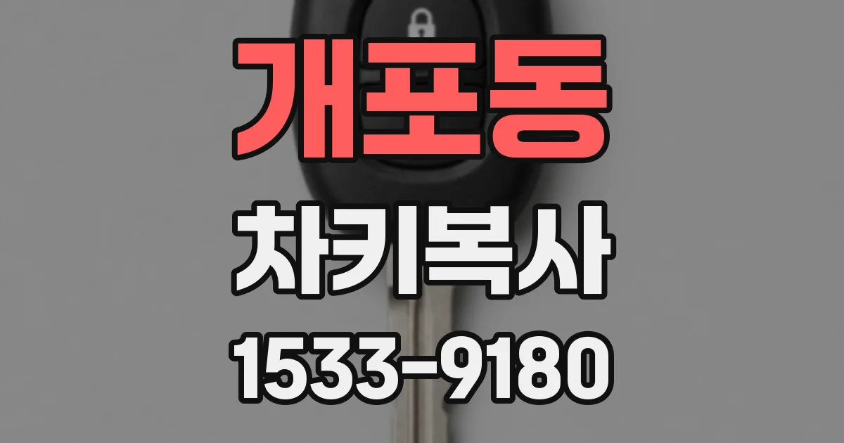 개포동 차키복사