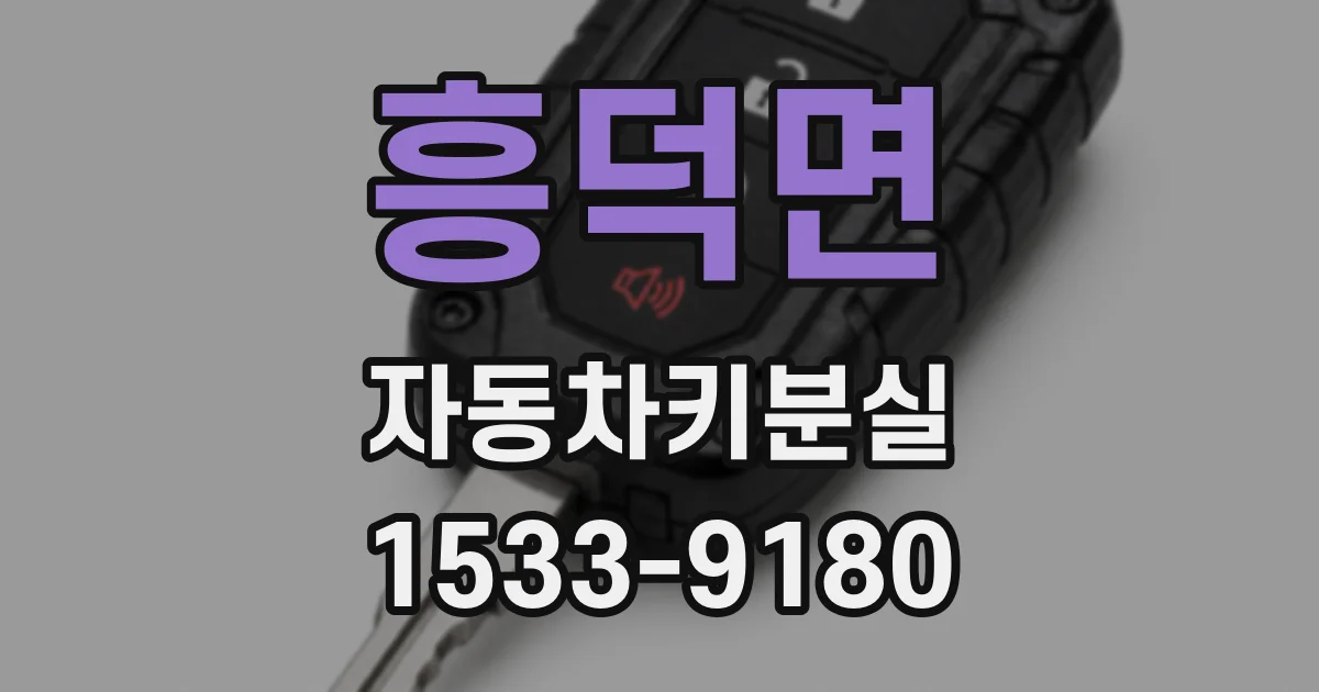 흥덕면 자동차키분실