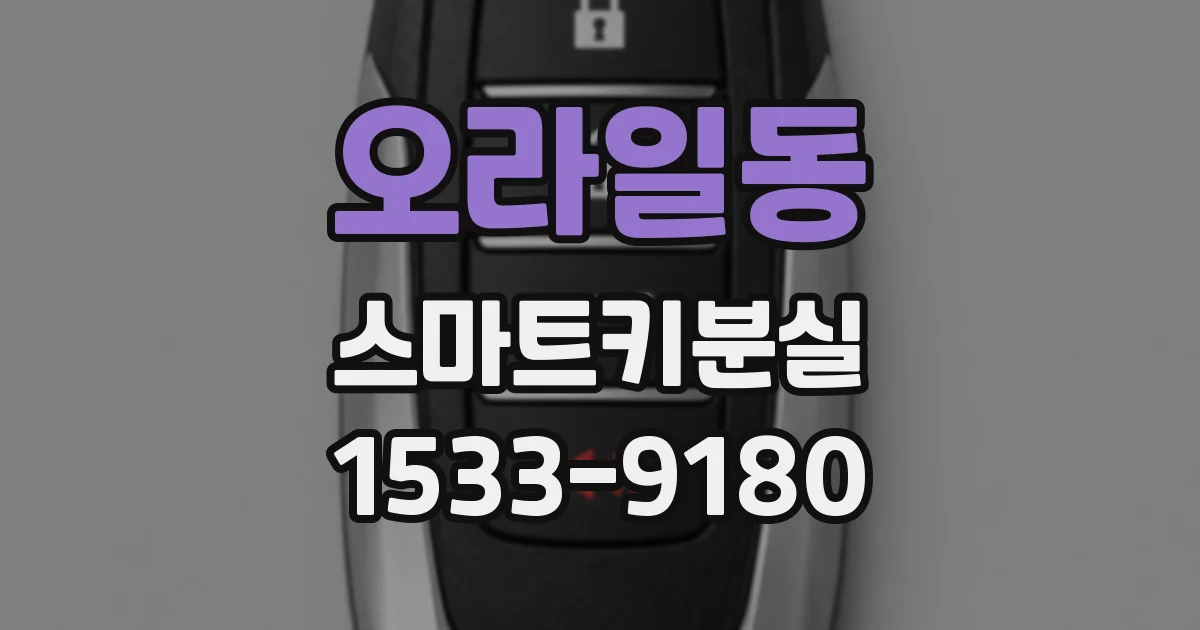 오라일동 스마트키분실