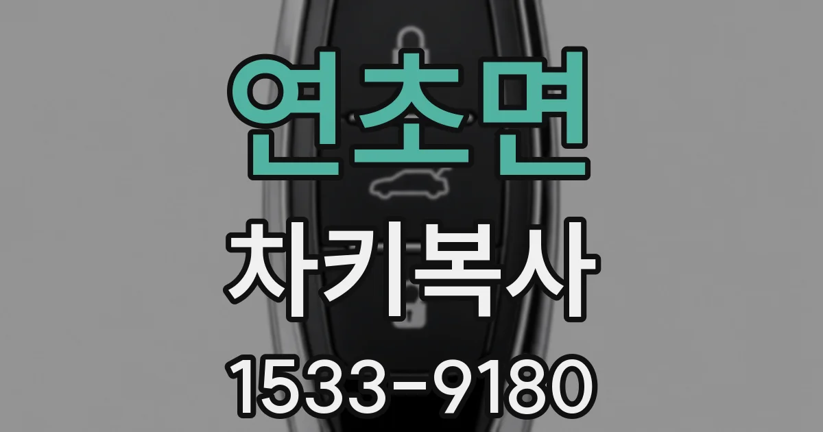 연초면 차키복사