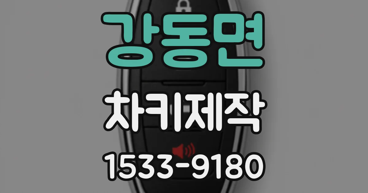 강동면 차키제작