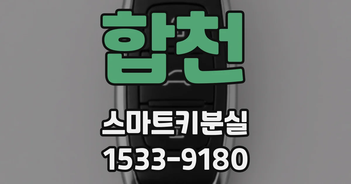 합천 스마트키분실