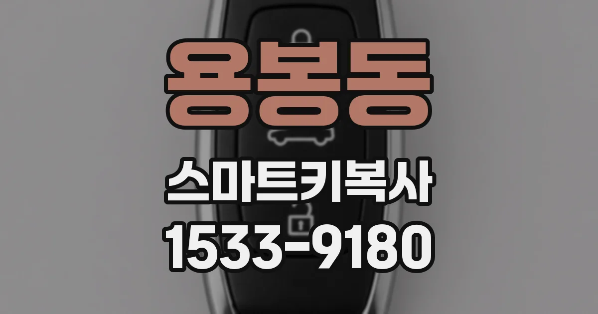 용봉동 스마트키복사