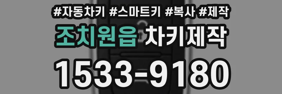 조치원읍 차키제작