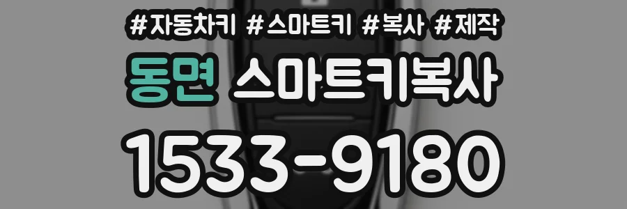 동면 스마트키복사