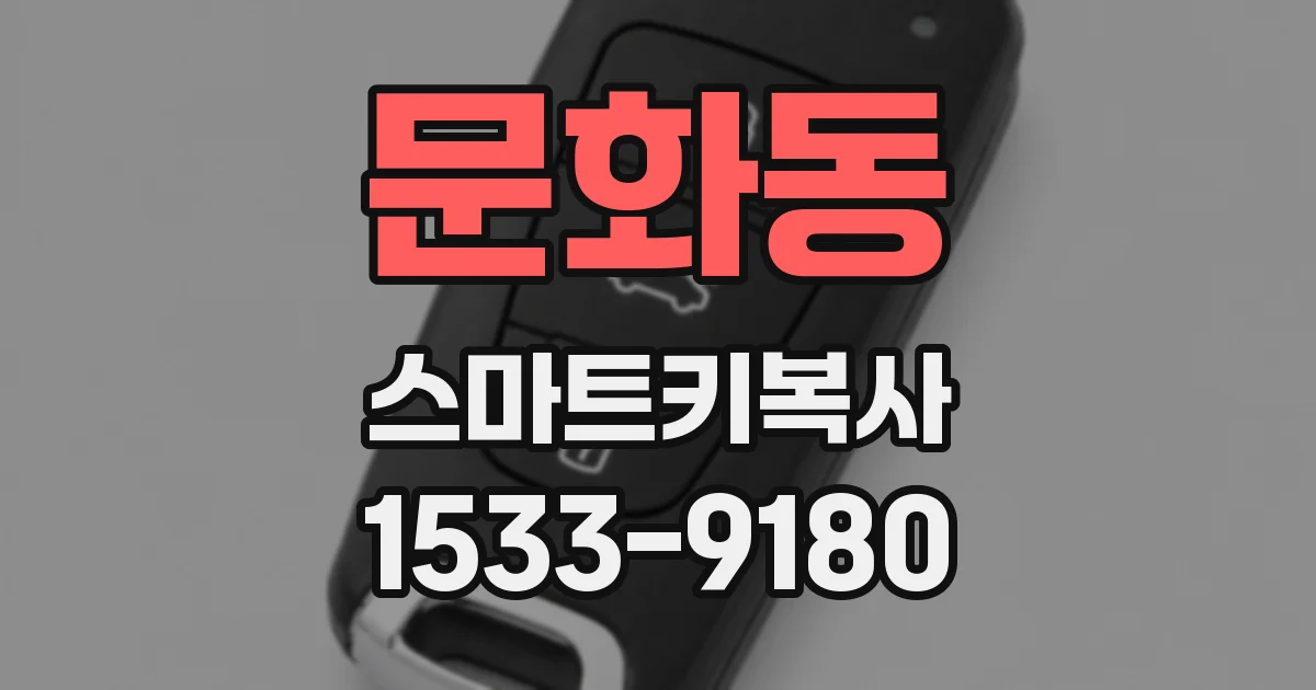 문화동 스마트키복사