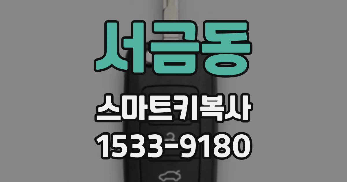 서금동 스마트키복사