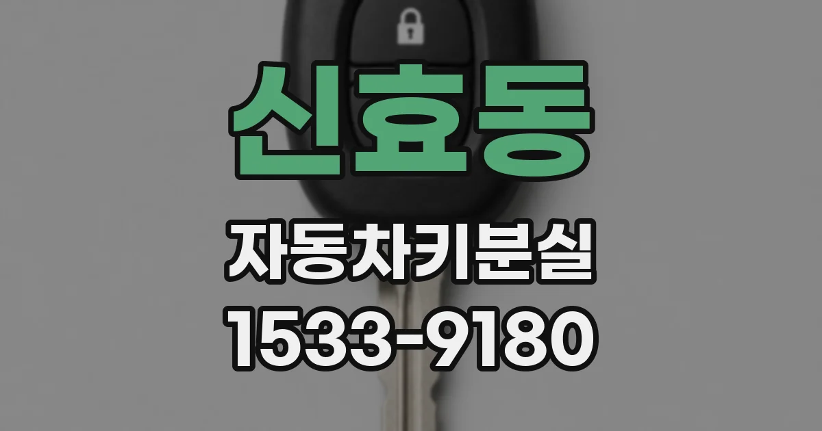 신효동 자동차키분실