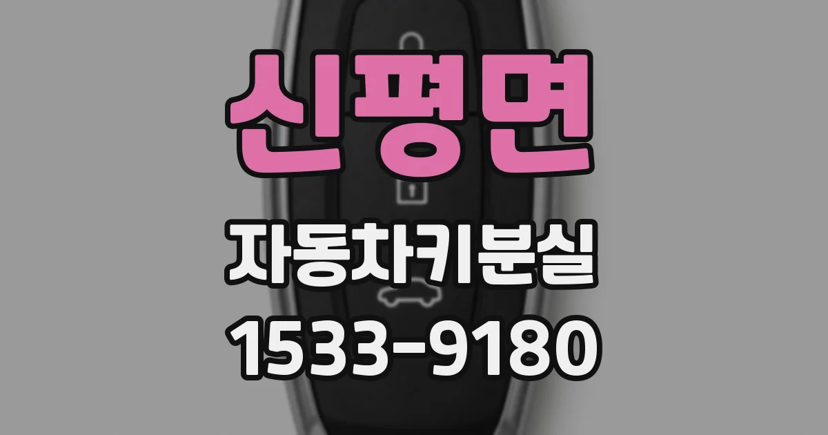 신평면 자동차키분실