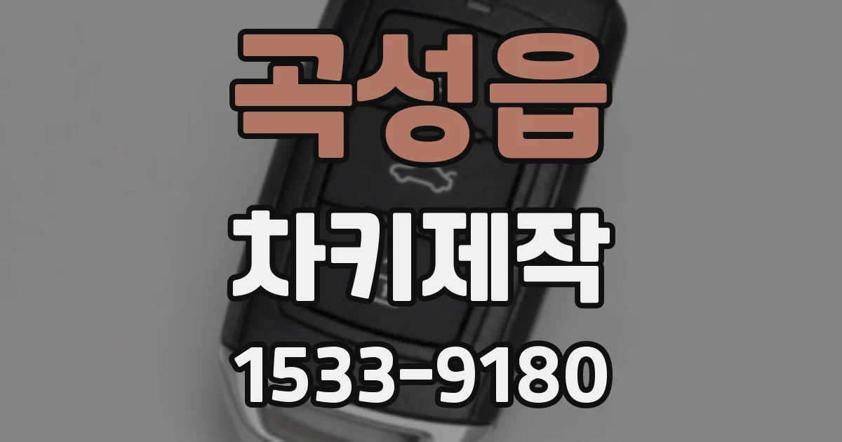 곡성읍 차키제작