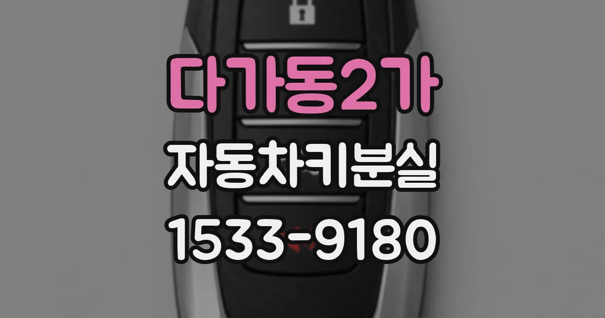다가동2가 자동차키분실