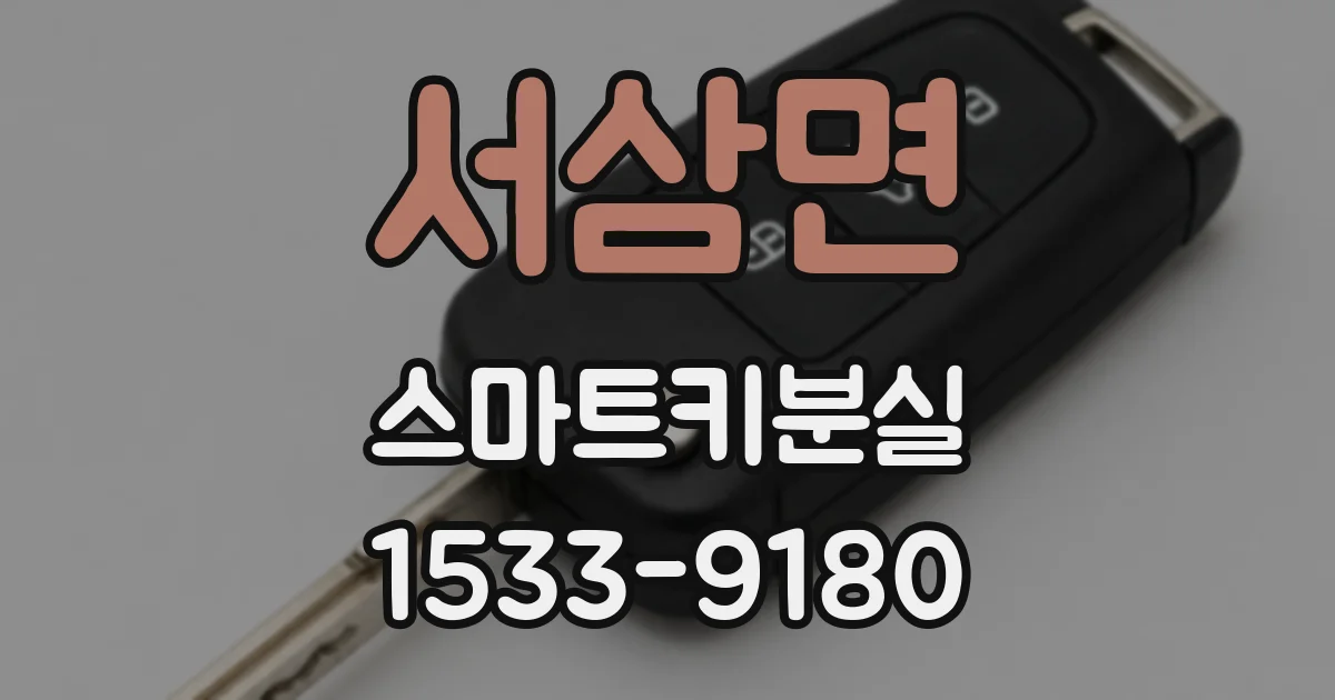 서삼면 스마트키분실