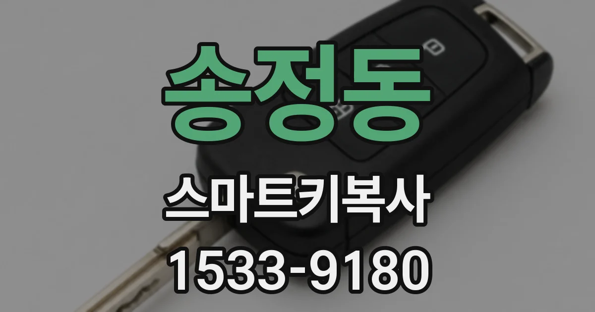 송정동 스마트키복사