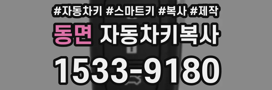 동면 자동차키복사