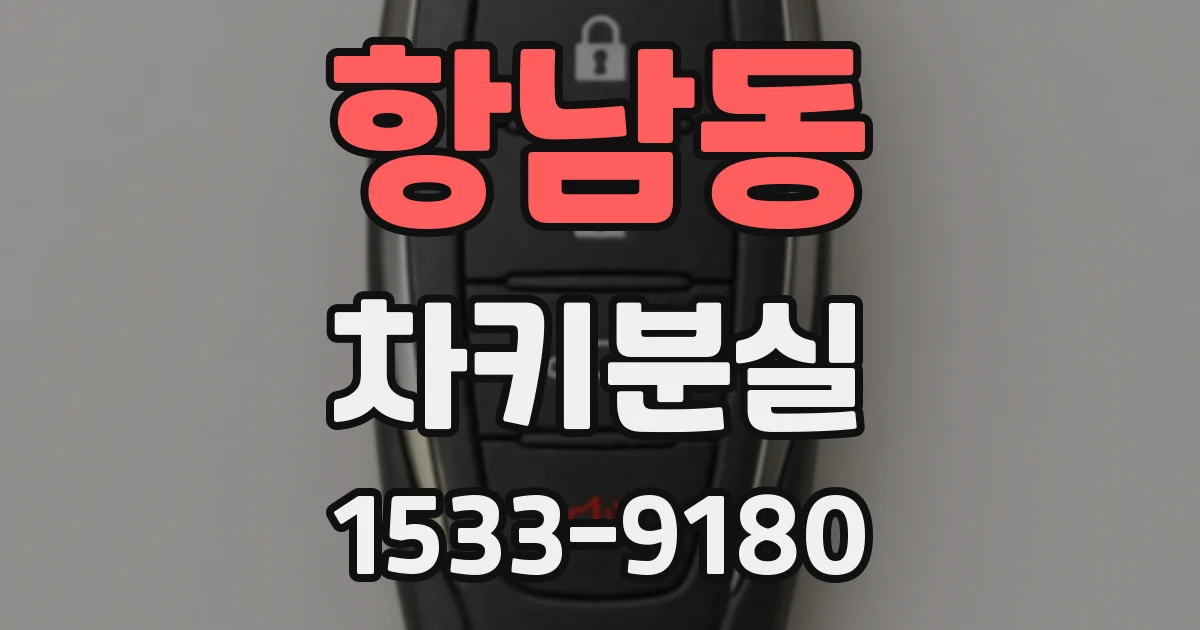 항남동 차키분실