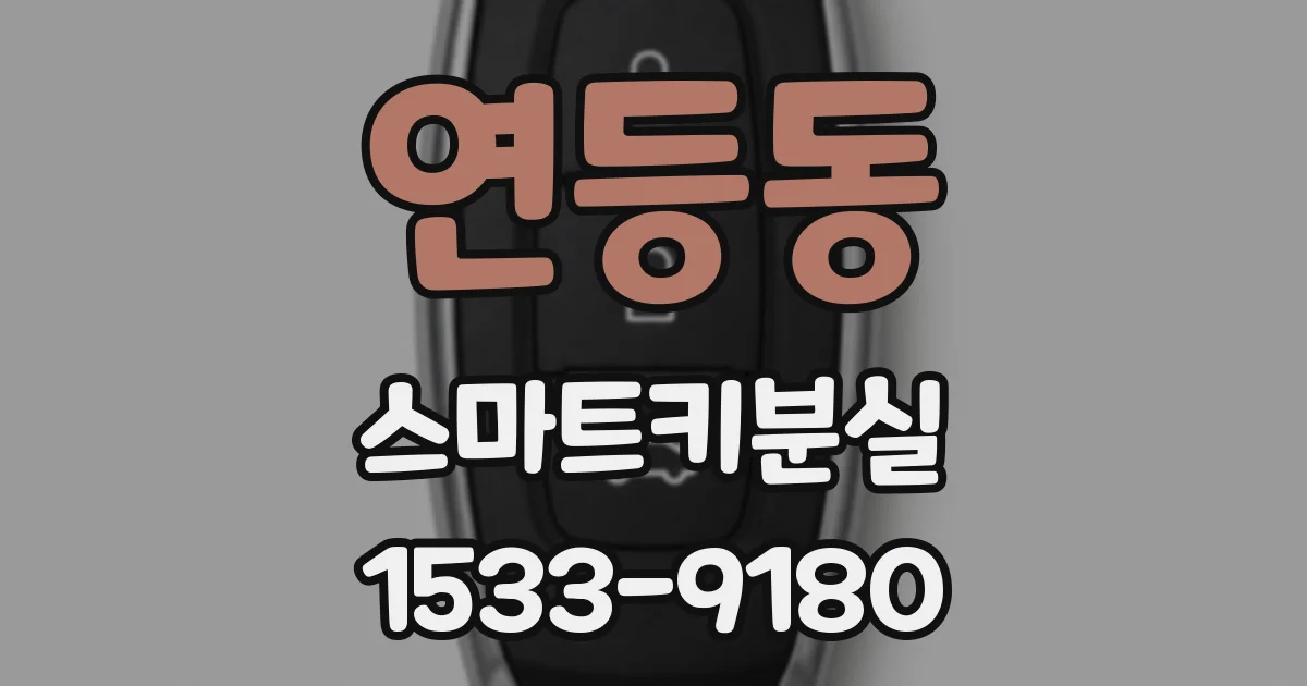 연등동 스마트키분실