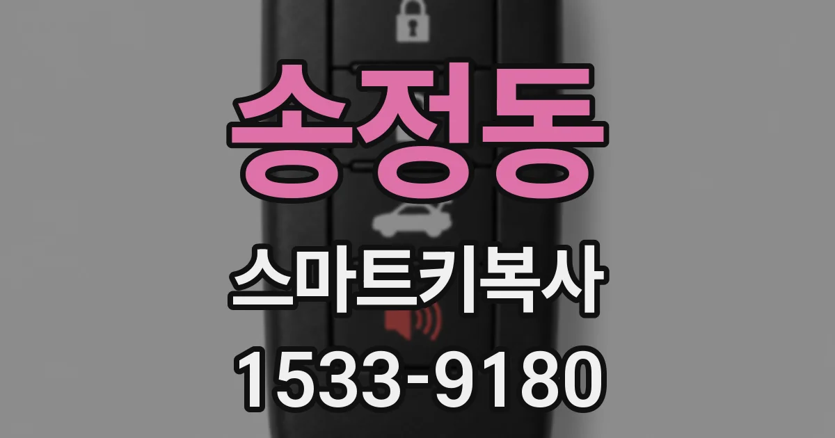 송정동 스마트키복사