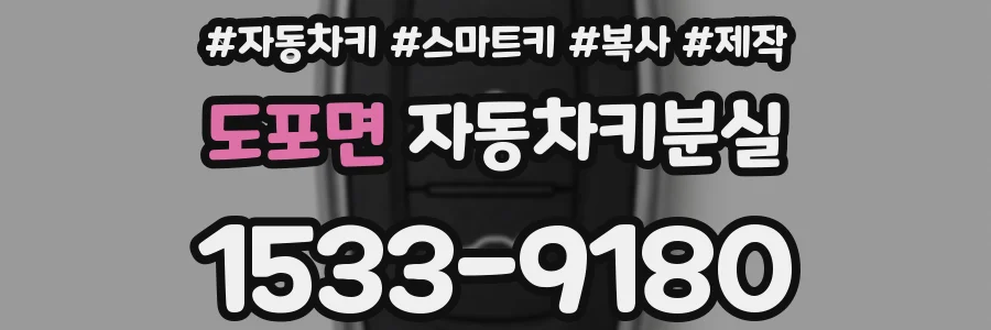 도포면 자동차키분실