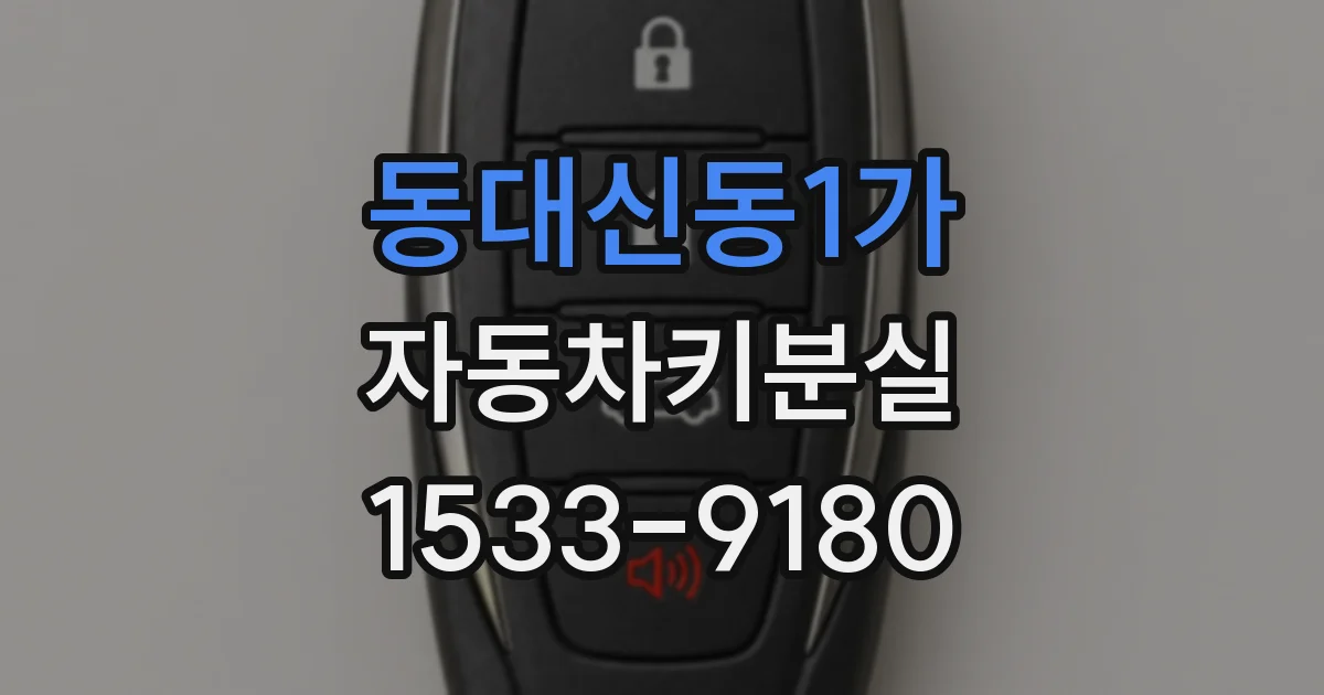 동대신동1가 자동차키분실