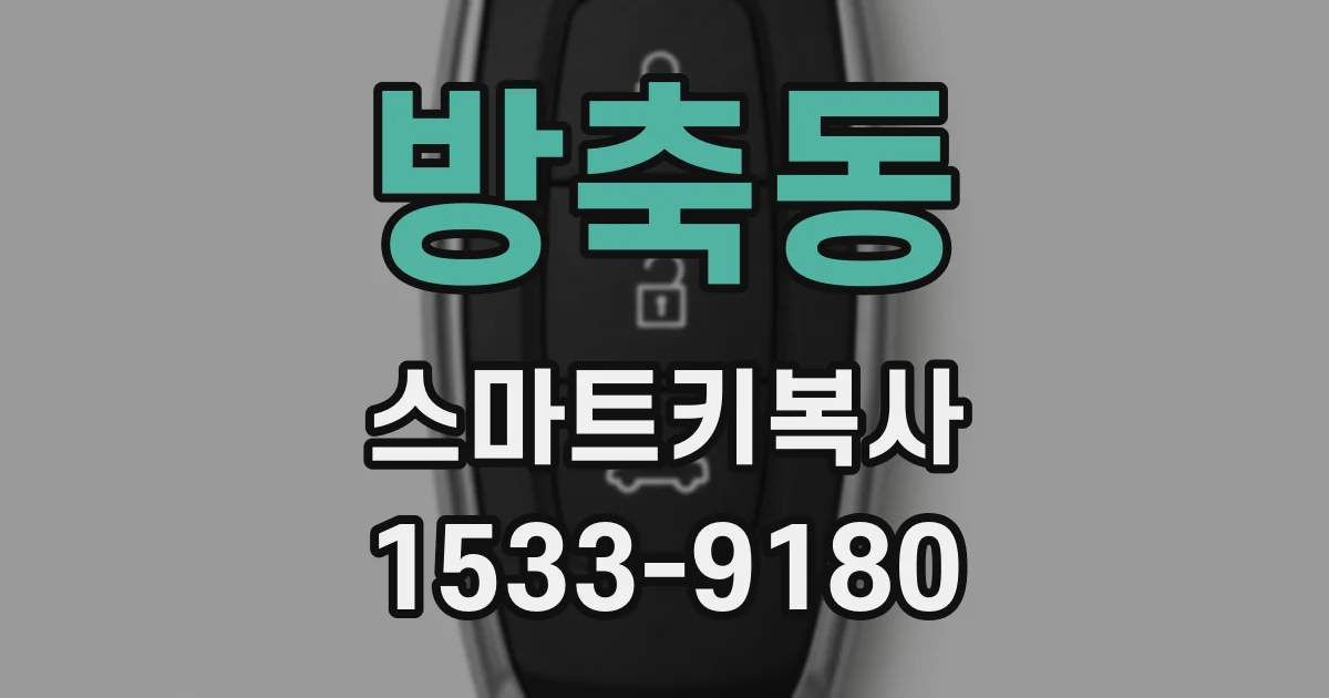 방축동 스마트키복사