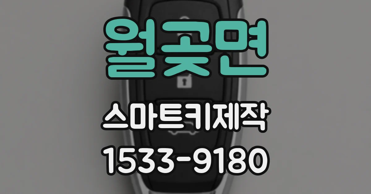 월곶면 스마트키제작