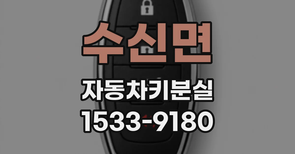 수신면 자동차키분실