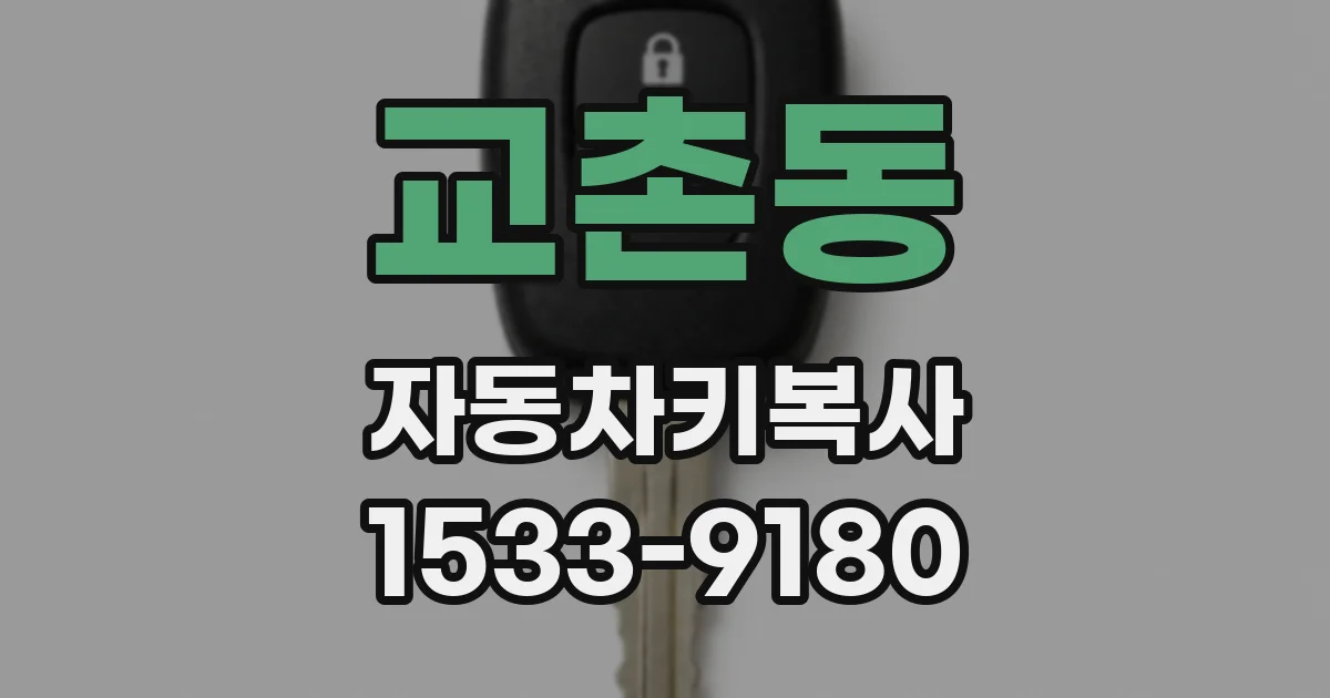 교촌동 자동차키복사