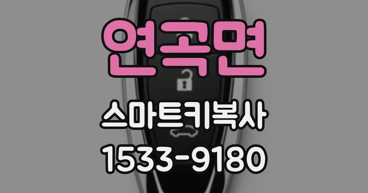 연곡면 스마트키복사