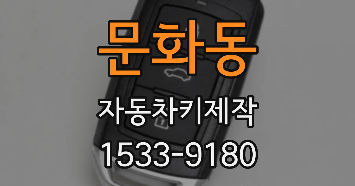 문화동 자동차키제작