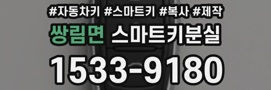쌍림면 스마트키분실
